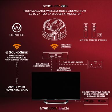 Встраиваемая беспроводная акустика Lithe Audio WISA Soundsend Transmitter